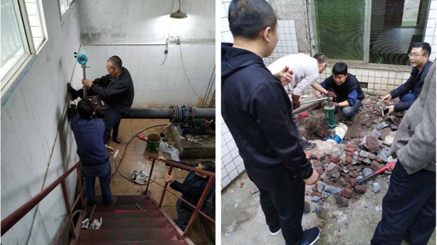 璧山区水利局插入式米兰电竞（中国）官方网站安装现场